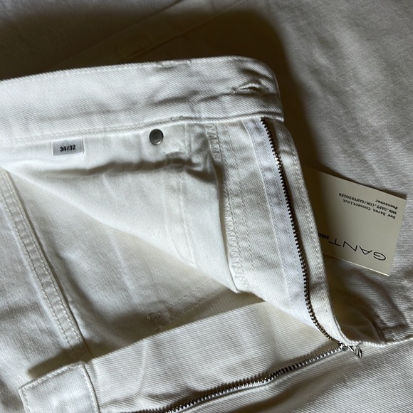 GANT Jim Jean - White - 34x32 - New with tags - Picture 6 of 11